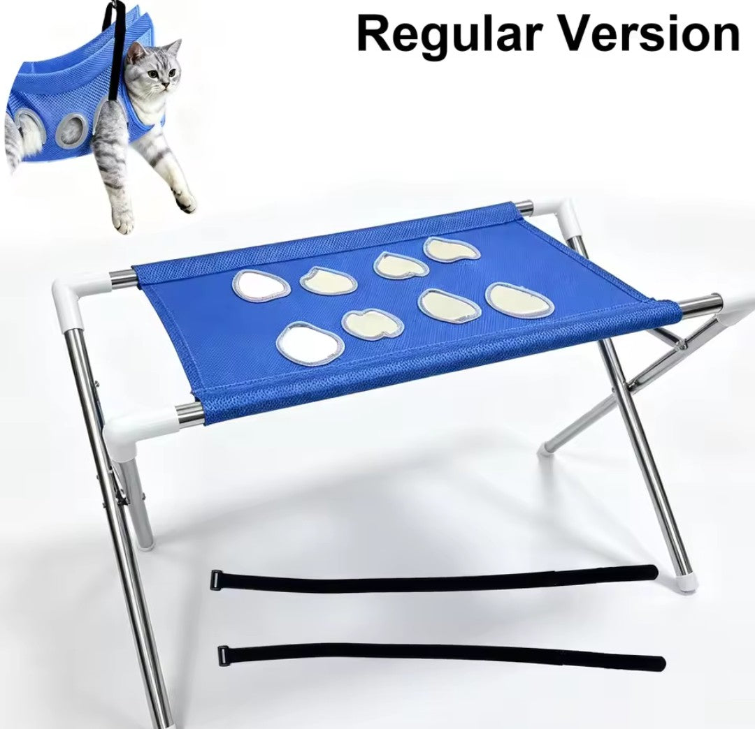 Foldable Pet Grooming Table - Portable Bath Station for Dogs & Cats