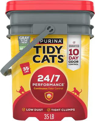Tidy Cats 24/7 Performance Odor Control Scented Clumping Cat Litter, 35-lb pail