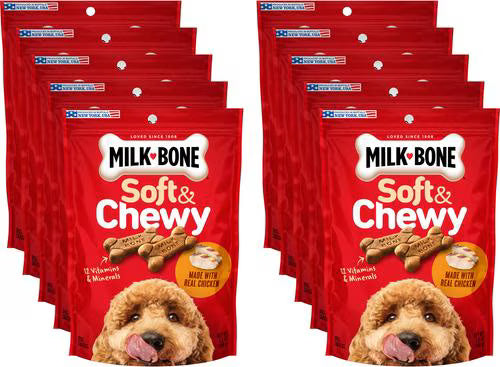 Milk-Bone Soft & Chewy Real Beef & Filet Mignon Dog Treats,
