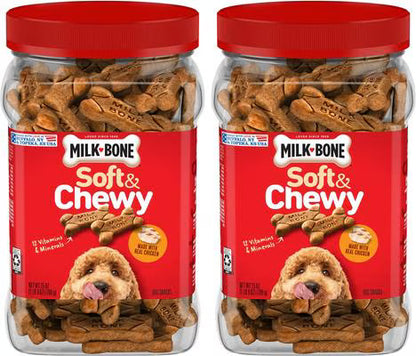 Milk-Bone Soft & Chewy Real Beef & Filet Mignon Dog Treats,