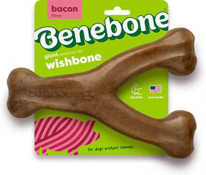 Bacon Wishbone Dog Chew Toy