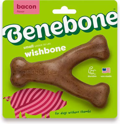 Bacon Wishbone Dog Chew Toy