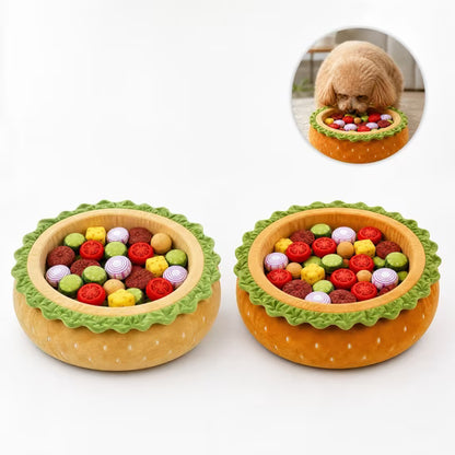 Burger Ball Pit Bed for Dogs close up detail