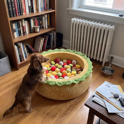 Burger Ball Pit Bed for Dogs main view