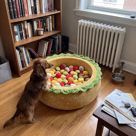 Burger Ball Pit Bed for Dogs main view