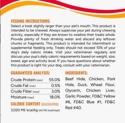 Good 'n' Fun Triple Flavor Kabobs Chicken, Duck & Chicken Liver Dog Treat Chews, 12-oz bag