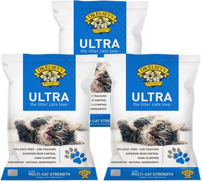 Dr. Elsey's Ultra Unscented Clumping Clay Cat Litter, 40-lb bag