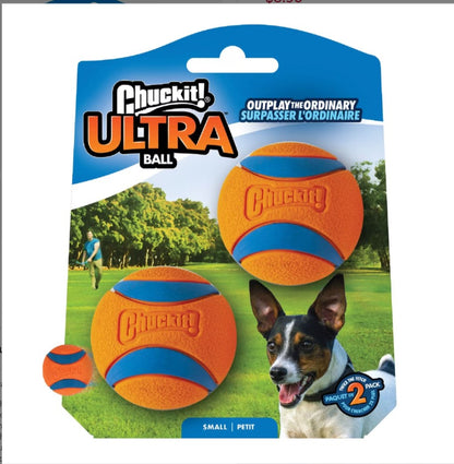 Chuckit! Ultra Rubber Ball Tough Dog Toy, Medium, 2 pack