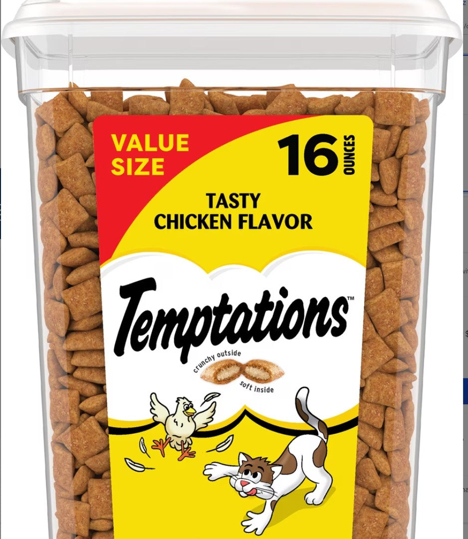 Temptations Classic Blissful Catnip Flavor Soft & Crunchy Cat Treats,