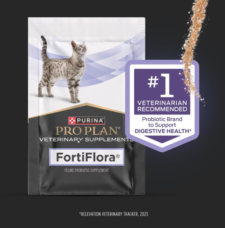 Purina Pro Plan Veterinary Diets FortiFlora Powder Probiotic Digestive Supplement for Cats