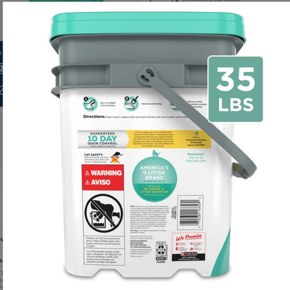 Tidy Cats Free & Clean Unscented Clumping Clay Cat Litter, 35-lb pail