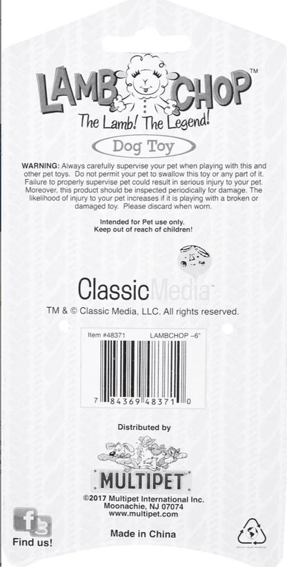 Multipet Lamb Chop Plush Dog Toy
