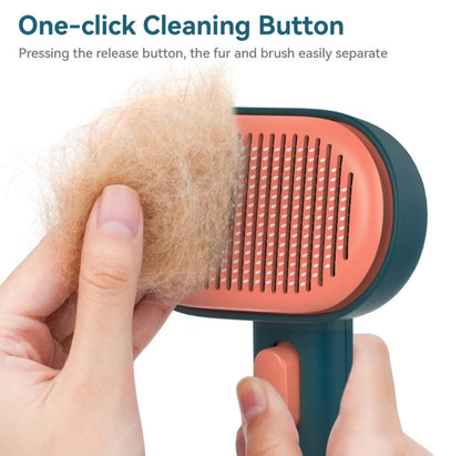 aumuca Self Cleaning Slicker Brush Purple