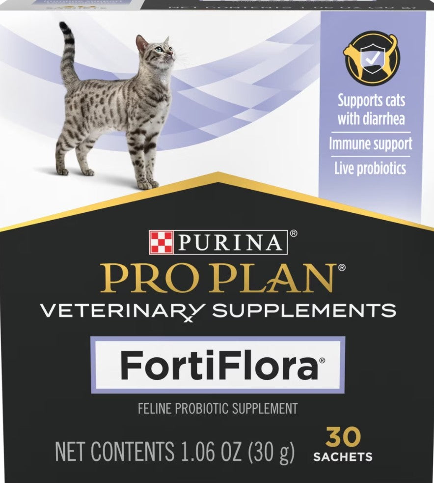 Purina Pro Plan Veterinary Diets FortiFlora Powder Probiotic Digestive Supplement for Cats