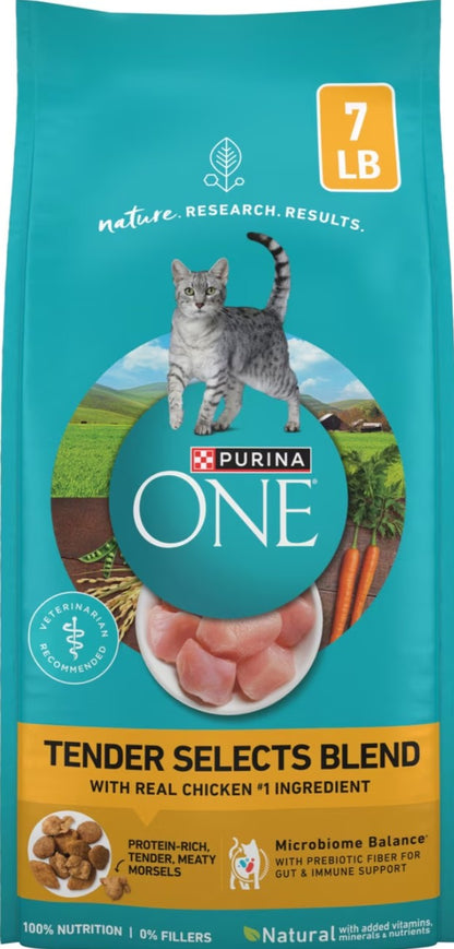 Purina ONE Tender Selects Blend with Real Chicken Natural Dry Cat Food