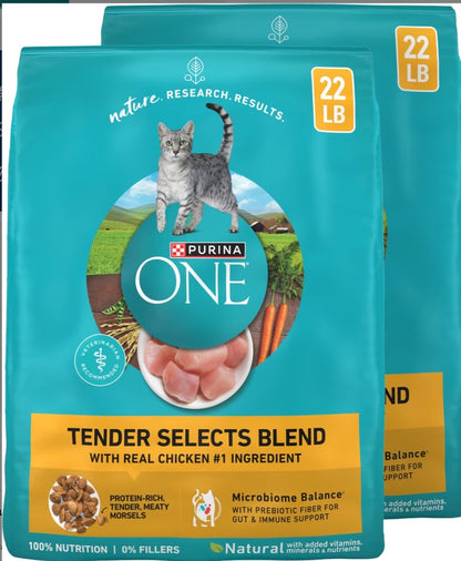 Purina ONE Tender Selects Blend with Real Chicken Natural Dry Cat Food