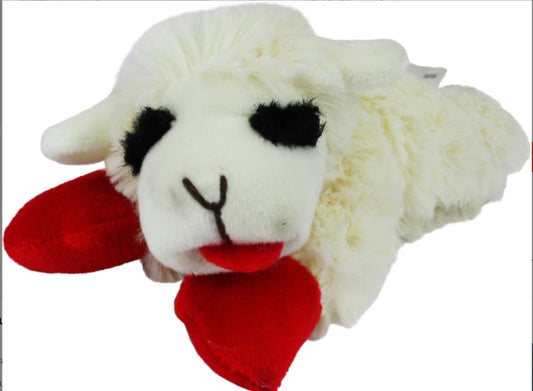 Multipet Lamb Chop Squeaky Plush Dog Toy, Regular