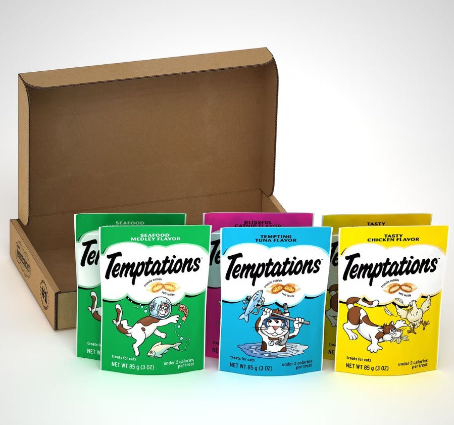Temptations Classic Blissful Catnip Flavor Soft & Crunchy Cat Treats,
