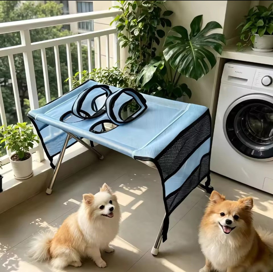 Foldable Pet Grooming Table - Portable Bath Station for Dogs & Cats
