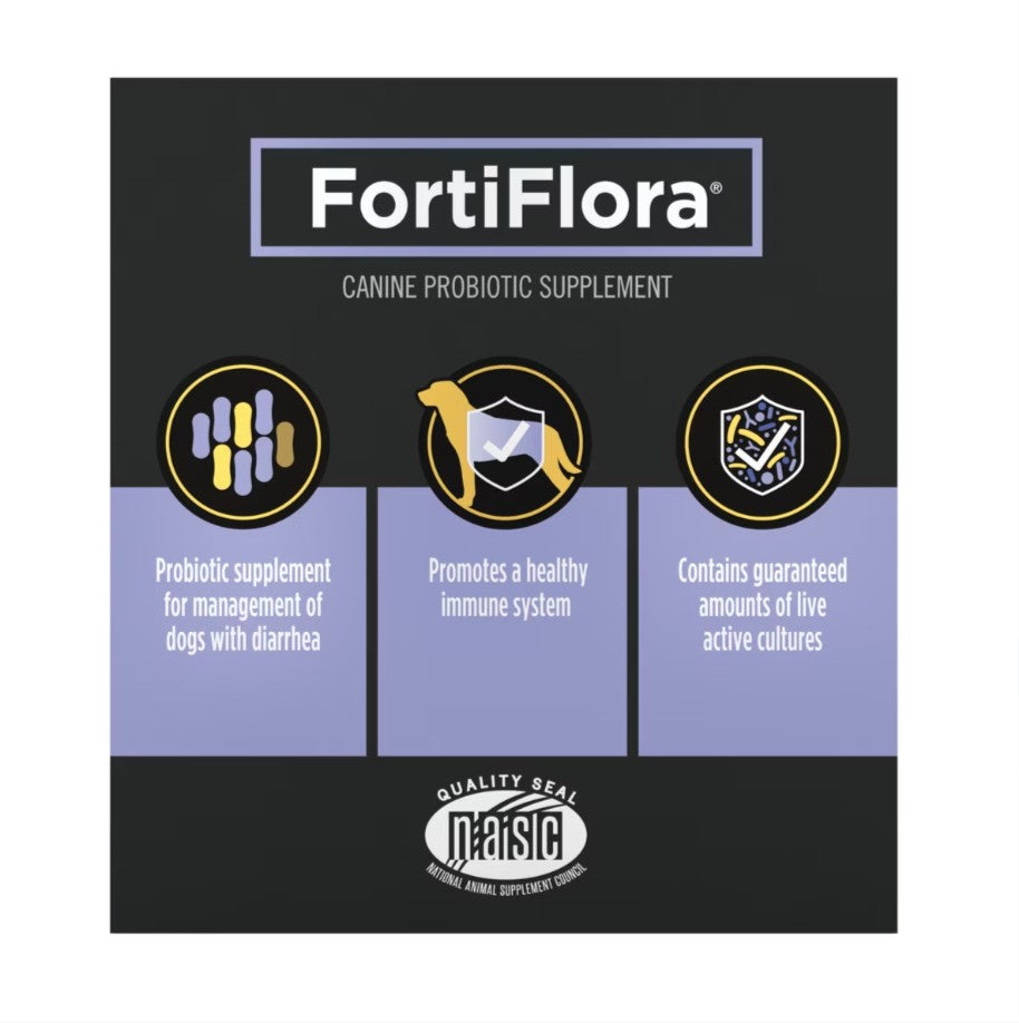 Purina Pro Plan Veterinary Diets FortiFlora Powder Probiotic Digestive Supplement for Dogs, 30 count