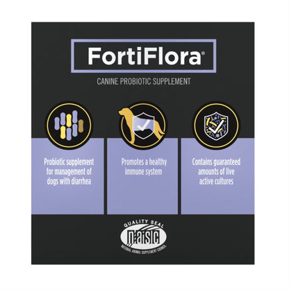 Purina Pro Plan Veterinary Diets FortiFlora Powder Probiotic Digestive Supplement for Dogs, 30 count