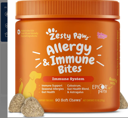 Zesty Paws Allergy Immune Bites