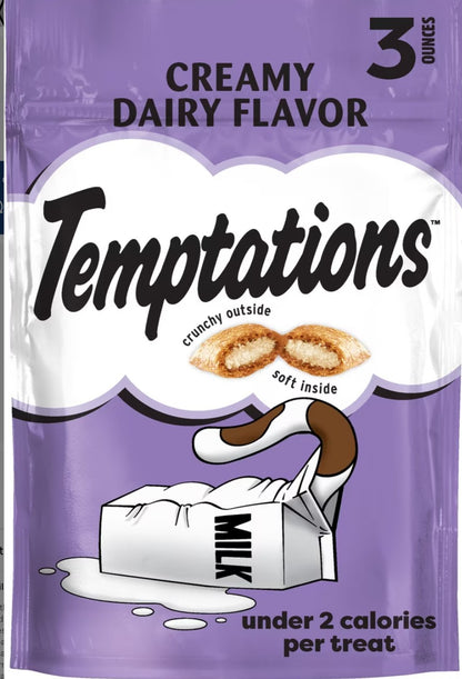 Temptations Classic Blissful Catnip Flavor Soft & Crunchy Cat Treats,