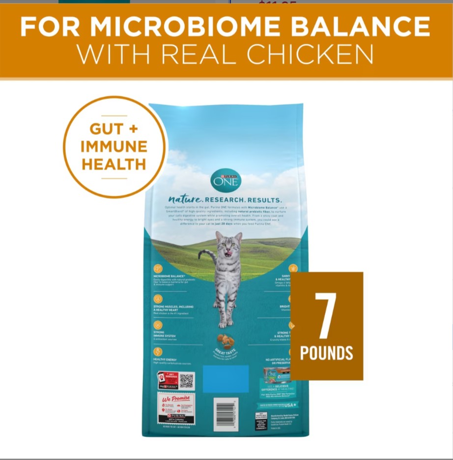 Purina ONE Tender Selects Blend with Real Chicken Natural Dry Cat Food