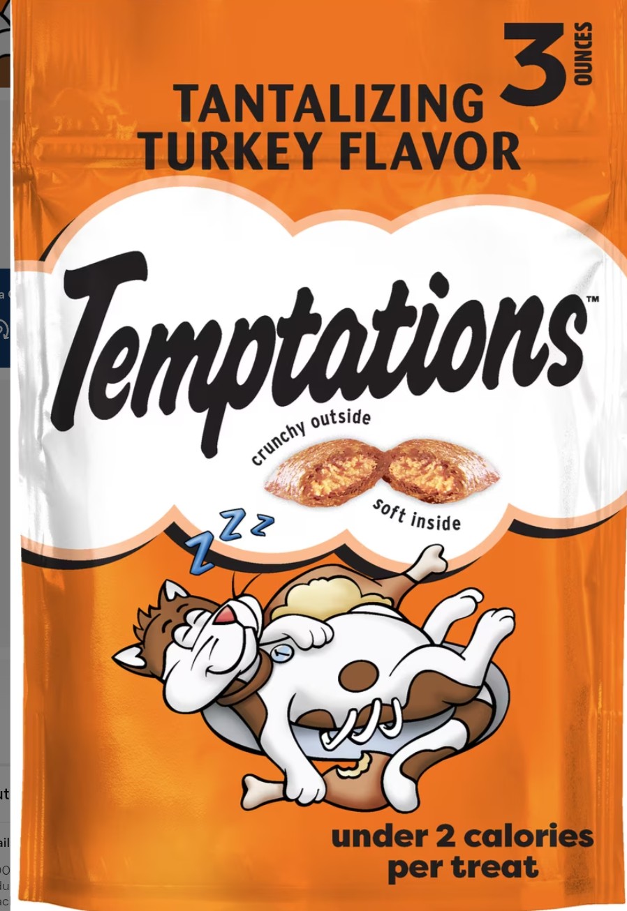 Temptations Classic Blissful Catnip Flavor Soft & Crunchy Cat Treats,