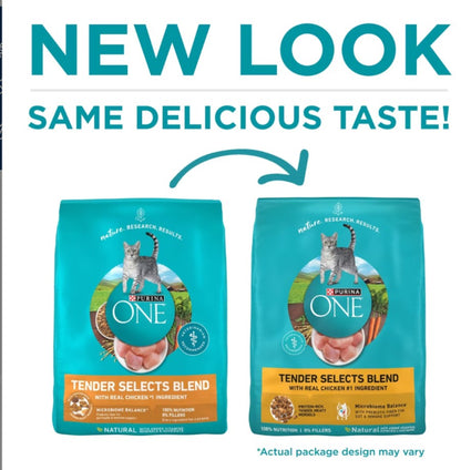 Purina ONE Tender Selects Blend with Real Chicken Natural Dry Cat Food