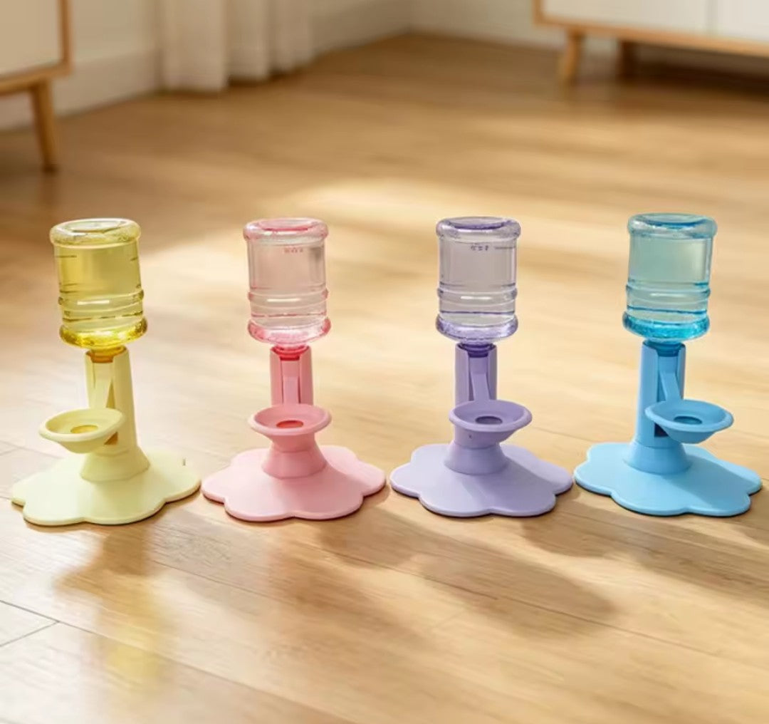 Automatic Cat Water Dispenser No Electricity No Filter Adjustable Height Gravity Pet Water Fountain for Cats and Small Dogs