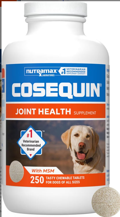 Nutramax Cosequin Joint Health Supplement Chewable Tablets for Dogs
