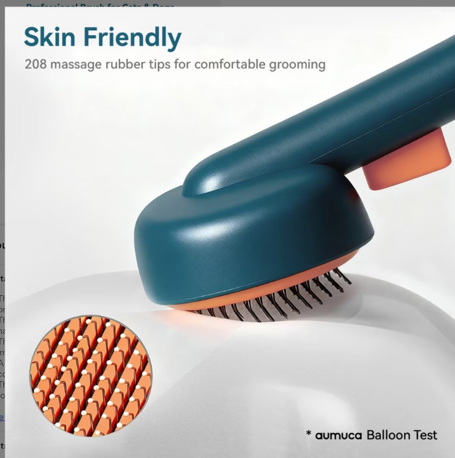 aumuca Self Cleaning Slicker Brush Purple