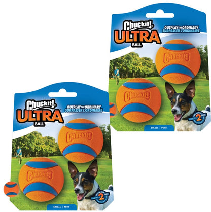 Chuckit! Ultra Rubber Ball Tough Dog Toy, Medium, 2 pack