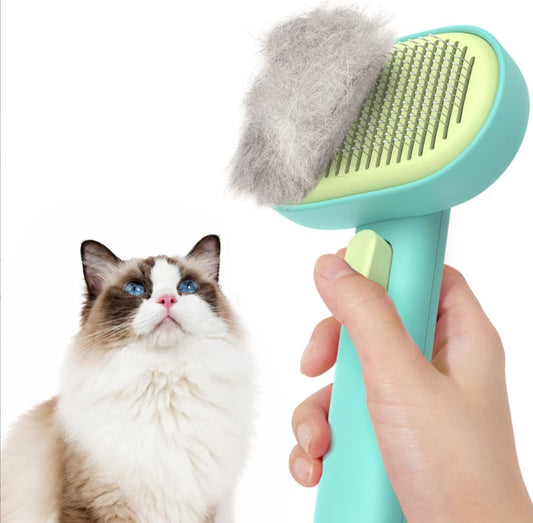 aumuca Self Cleaning Slicker Brush, Purple