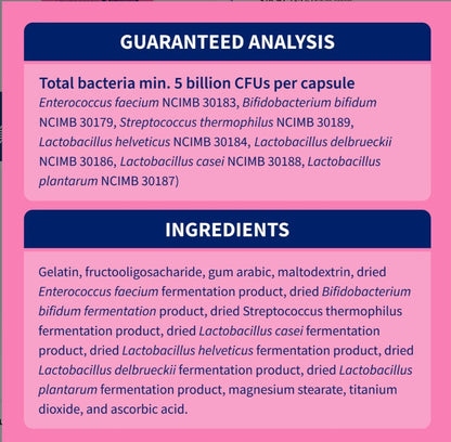 Nutramax Proviable Probiotics & Prebiotics Digestive Health Supplement for Dogs & Cats, 80 count