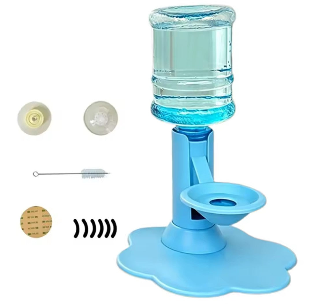 Automatic Cat Water Dispenser No Electricity No Filter Adjustable Height Gravity Pet Water Fountain for Cats and Small Dogs