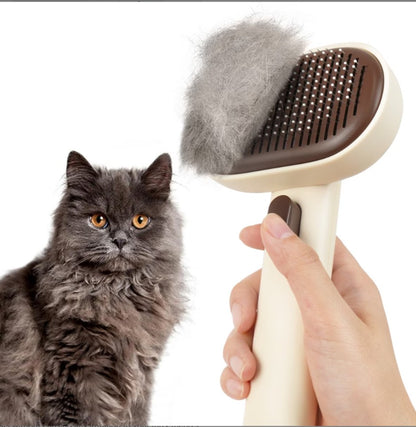 aumuca Self Cleaning Slicker Brush Purple