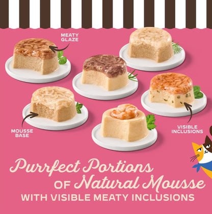 Merrick Purrfect Bistro Petite Parfaits Chicken Mousse with Whole Shrimp in Glaze Gravy Lickable Cat Treat