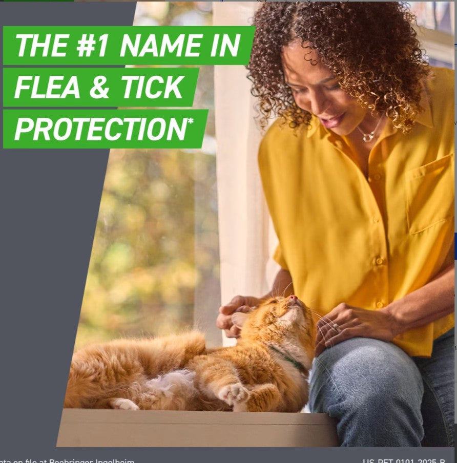 Frontline Plus Flea & Tick Spot Treatment for Cats, over 1.5 lbs, 12 Doses