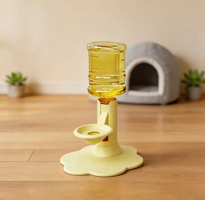 Automatic Cat Water Dispenser No Electricity No Filter Adjustable Height Gravity Pet Water Fountain for Cats and Small Dogs