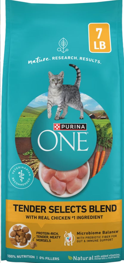 Purina ONE Tender Selects Blend with Real Chicken Natural Dry Cat Food