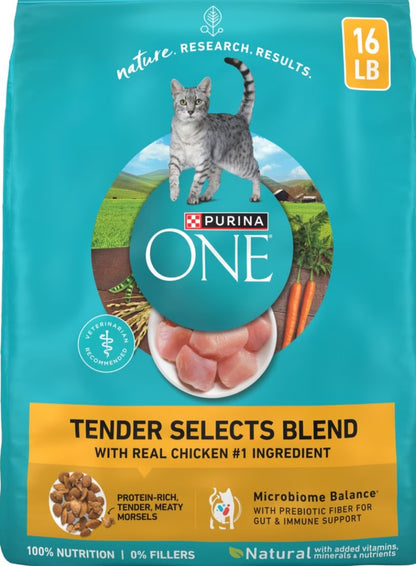 Purina ONE Tender Selects Blend with Real Chicken Natural Dry Cat Food