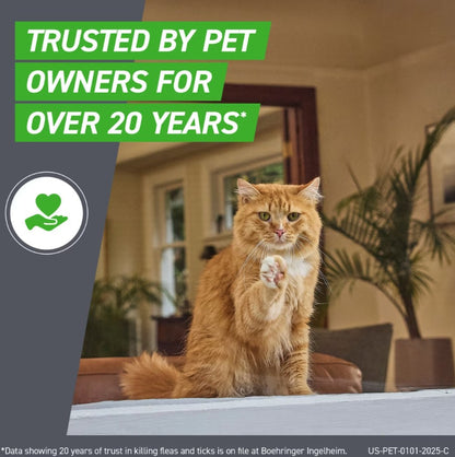 Frontline Plus Flea & Tick Spot Treatment for Cats, over 1.5 lbs, 12 Doses