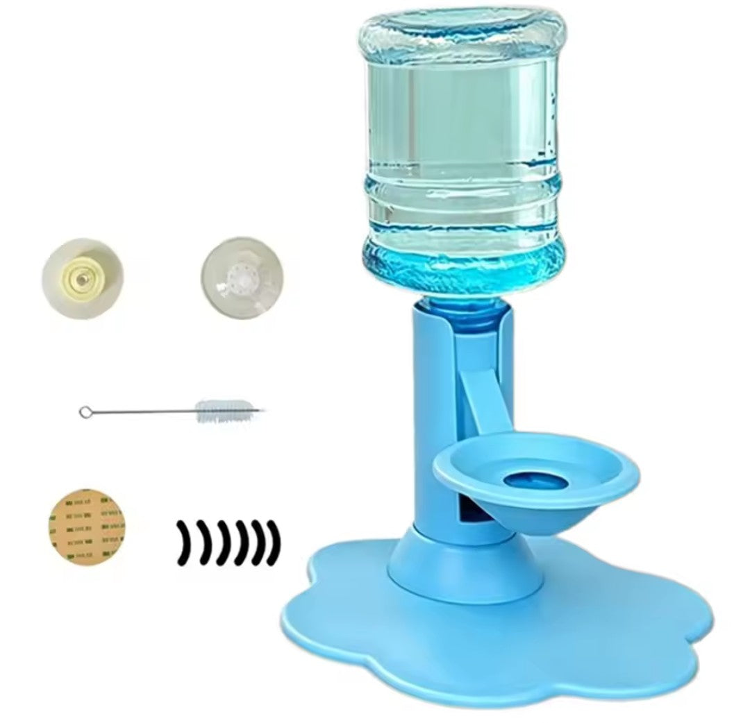 Automatic Cat Water Dispenser No Electricity No Filter Adjustable Height Gravity Pet Water Fountain for Cats and Small Dogs